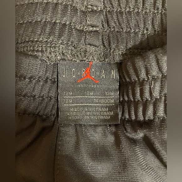 NIKE AIR JORDAN WORKOUT SUIT 2 Piece CHILD'S SIZE 12M RED AND BLACK - Picture 4 of 4